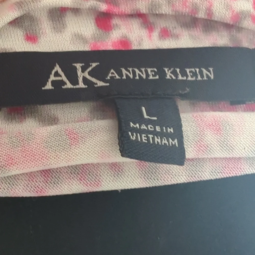 Anne Klein Pink & White Draped Cowl-Neck Camisole - Picture 2 of 6